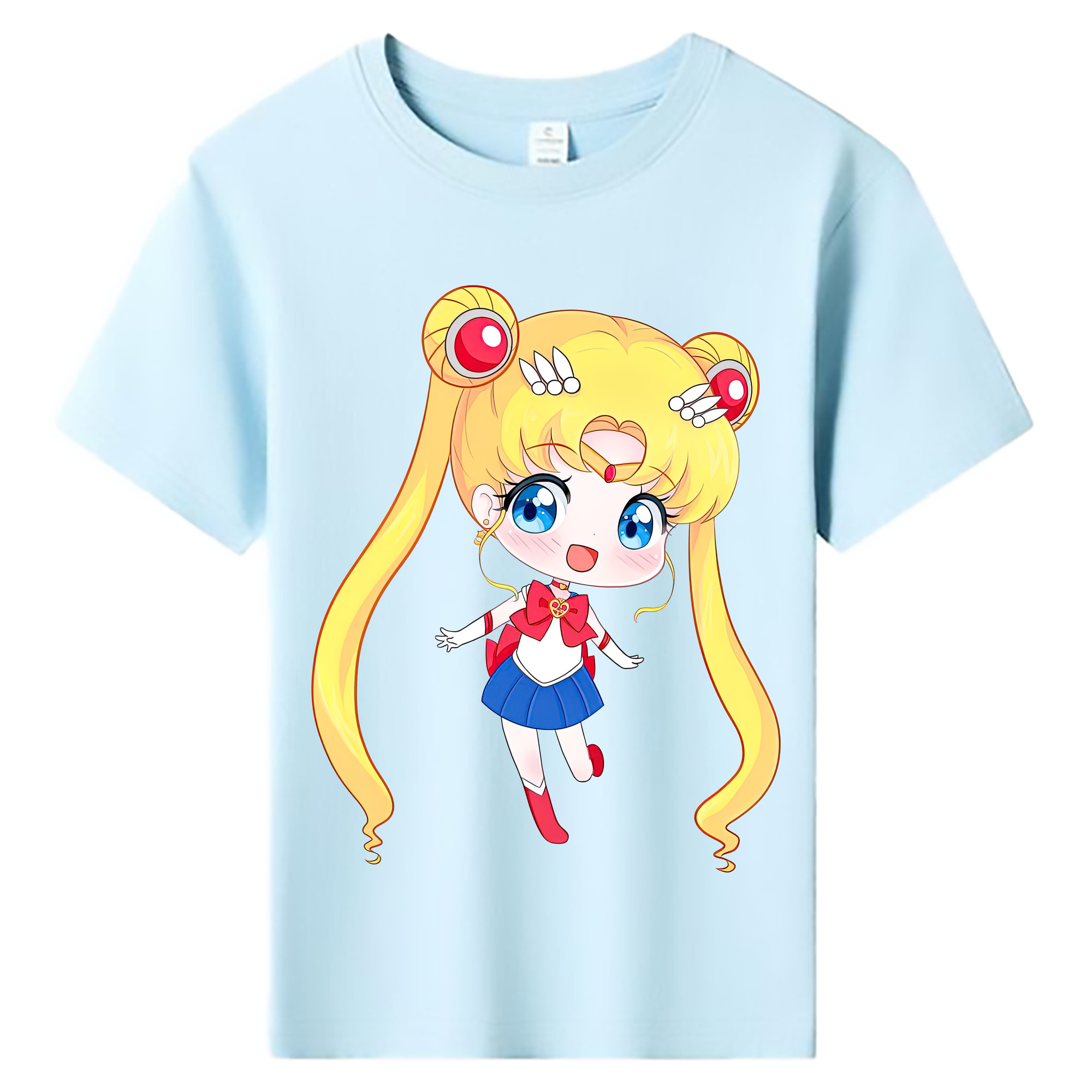 （画像用） 美少女戦士セーラームーン 月野 うさぎ つきの うさぎ Sailor Moon Tsukino Usagi 綿100％キッズTシャツ（フロントプリント）